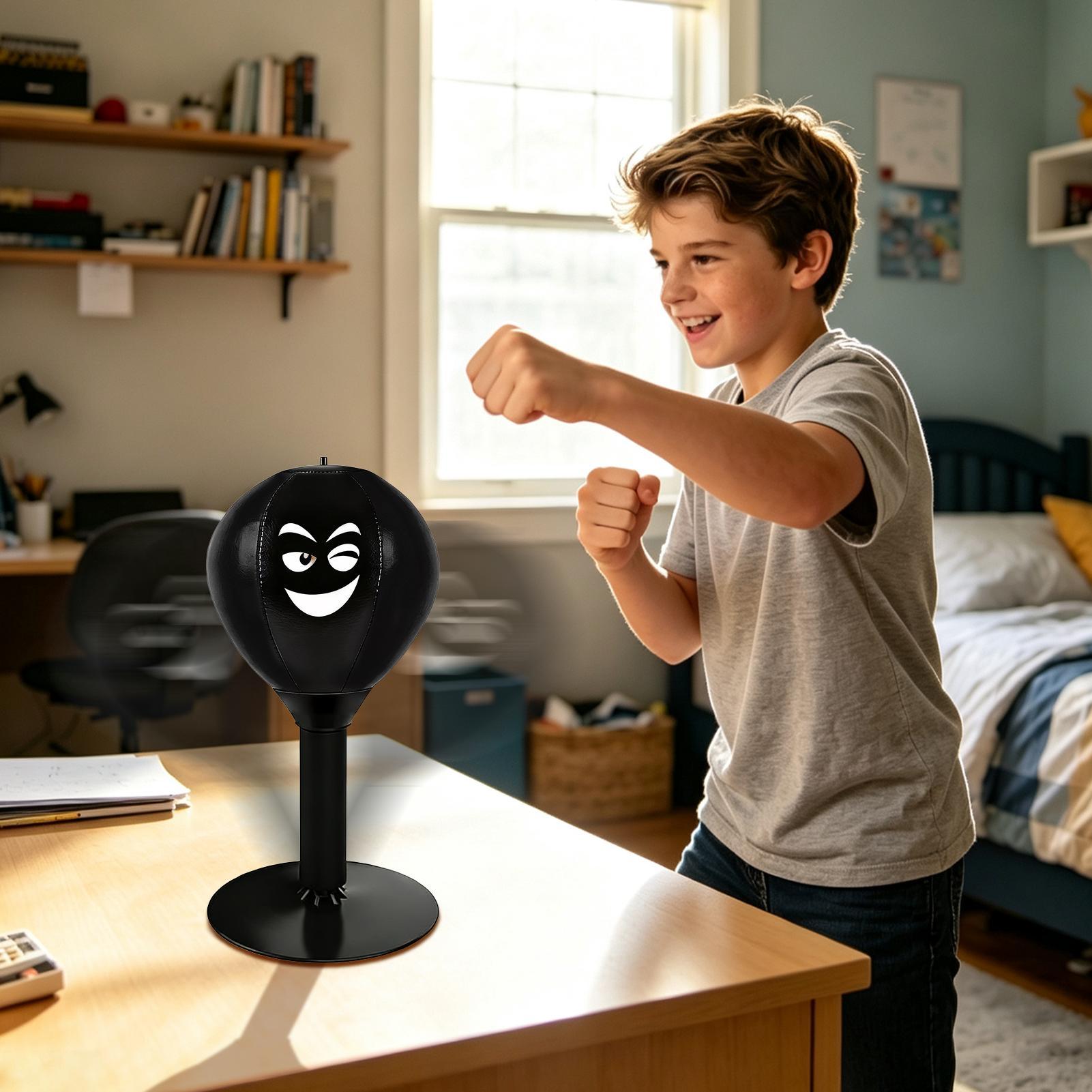 Home Gym Room - Masaüstü Boks Torbası Vantuzlu Masa Boks