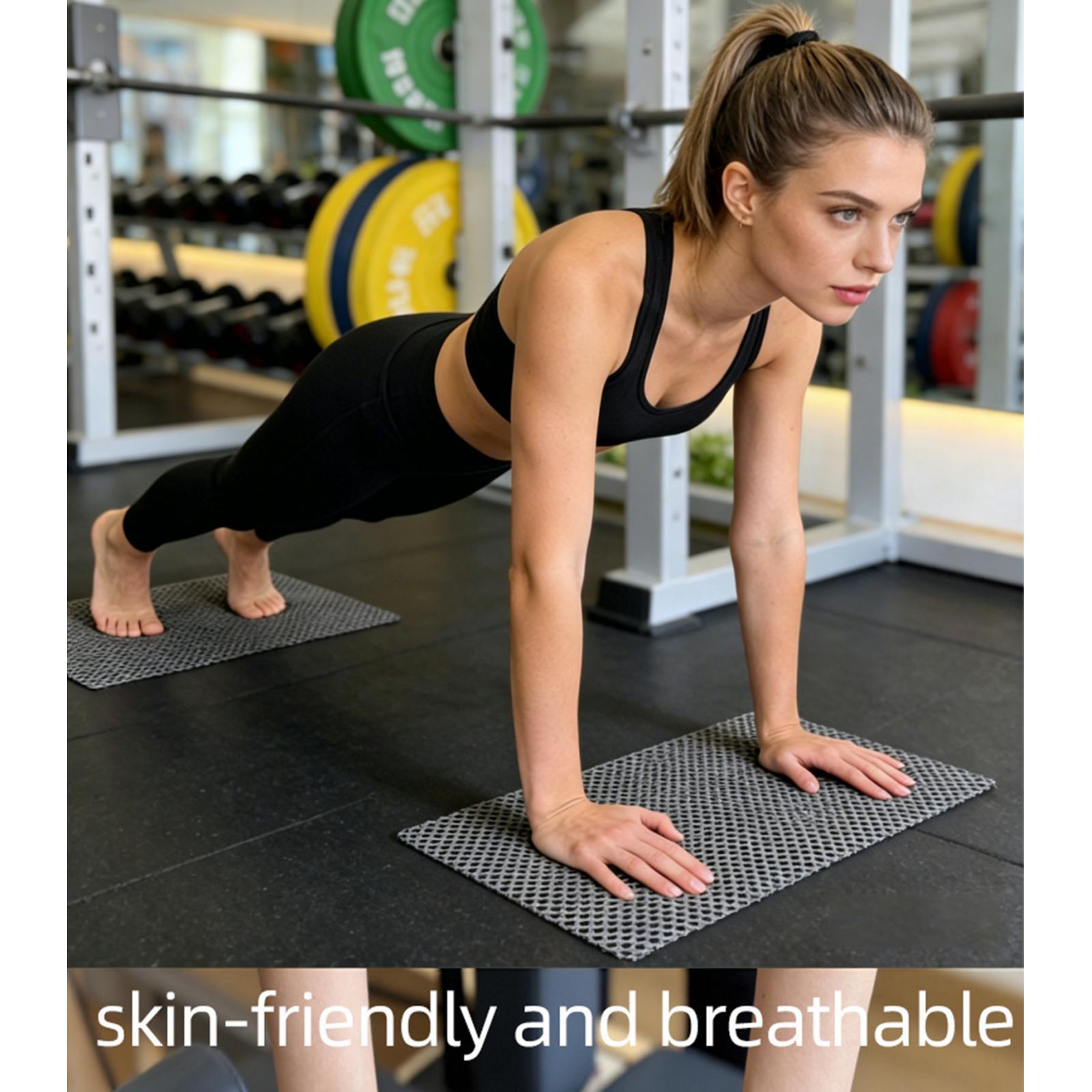 Home Gym No Equipment - 2 adet/takım Pilates kaymaz Mat istikrarlı