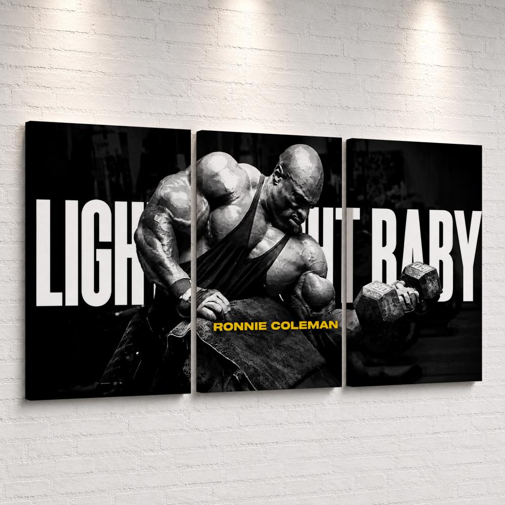Home Gym Room - Ronnie Gym İlham Verici Çerçeveli Duvar